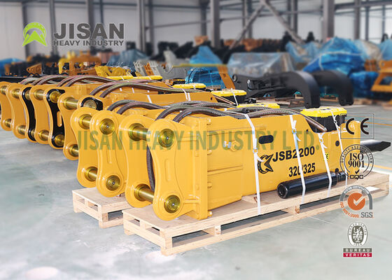JSB4500 Excavator Rock Breaker โลโก้ของ OEM เครื่องขุดหินแบบจําเพาะ ไฮดรอลิกฮาเมอร์ 36-45 ตัน