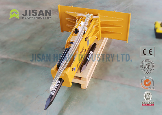 คนขับใช้เสาเข็มไฮดรอลิก Bobcat Skid Steer Loader Hammer