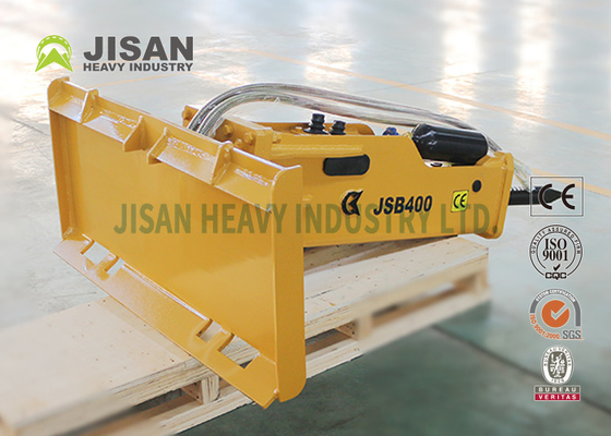 คนขับใช้เสาเข็มไฮดรอลิก Bobcat Skid Steer Loader Hammer
