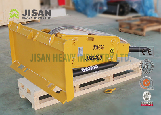 คนขับใช้เสาเข็มไฮดรอลิก Bobcat Skid Steer Loader Hammer