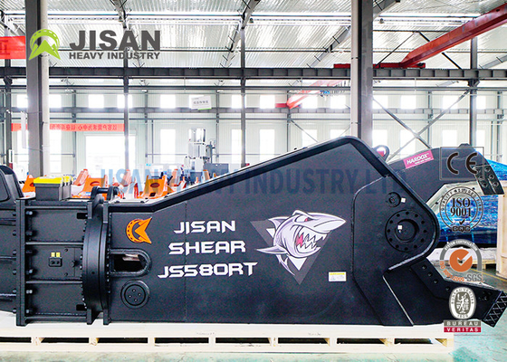 JS580RT รถขุดเหล็กคาร์บอน Power Metal Shears 20Mpa 450mm