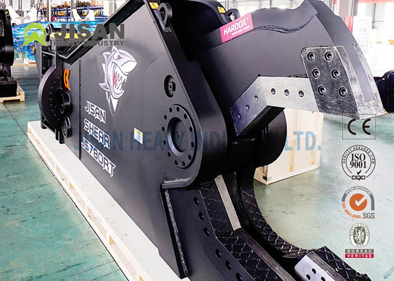 HARDOX 500 กรรไกรตัดเหล็กไฮดรอลิก 4300 มม. สำหรับการรื้อถอนยานพาหนะ