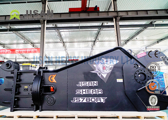 HARDOX 500 กรรไกรตัดเหล็กไฮดรอลิก 4300 มม. สำหรับการรื้อถอนยานพาหนะ