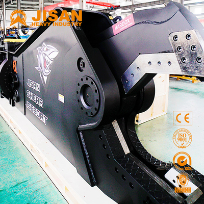 Pc700 Excavator Scrap Cutting Shear 70 Ton Hydraulic สำหรับการรื้อถอนโครงสร้างเหล็ก Handy