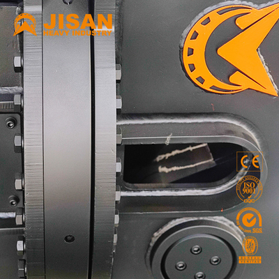ชุดเครื่องมือ 55 Ton Excavator Attachment Demolition Shear For Construction Mobile Scrap Metal