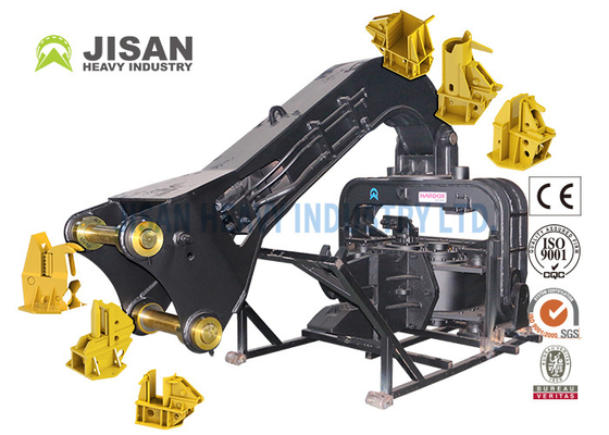 30ton 40ton Excavator มอนท์ไฮดรอลิก Vibro แผ่นเหล็กหรือ Photovoltaic ซีเมนต์ค้อน Driver Hammer สําหรับ 320C Excavator