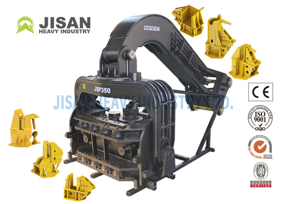 30ton 40ton Excavator มอนท์ไฮดรอลิก Vibro แผ่นเหล็กหรือ Photovoltaic ซีเมนต์ค้อน Driver Hammer สําหรับ 320C Excavator