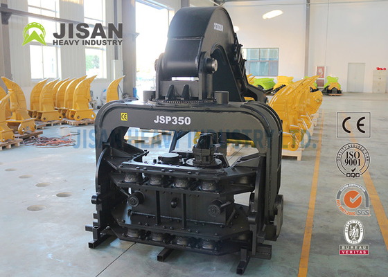 30ton 40ton Excavator มอนท์ไฮดรอลิก Vibro แผ่นเหล็กหรือ Photovoltaic ซีเมนต์ค้อน Driver Hammer สําหรับ 320C Excavator