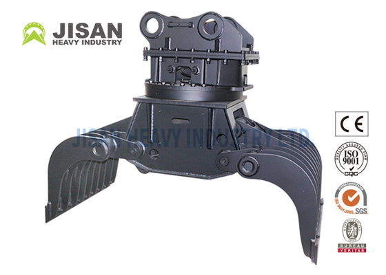 การถล่มและขยะโลหะการจัดสรรทําเรียบเรียบ การจัดสรรและการถล่ม Grapple Excavator Attachment Grapple Grab