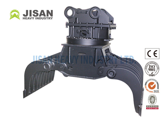 การถล่มและขยะโลหะการจัดสรรทําเรียบเรียบ การจัดสรรและการถล่ม Grapple Excavator Attachment Grapple Grab