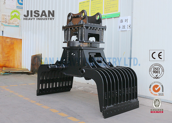 การถล่มและขยะโลหะการจัดสรรทําเรียบเรียบ การจัดสรรและการถล่ม Grapple Excavator Attachment Grapple Grab
