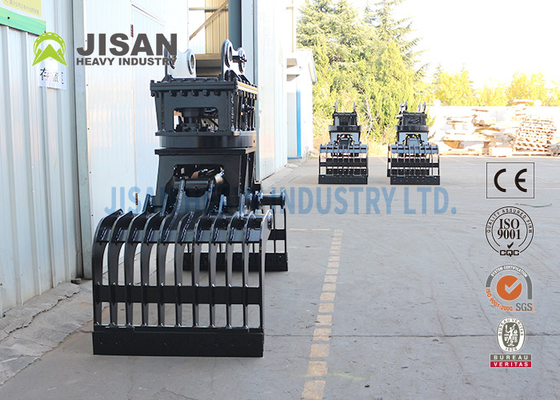 การถล่มและขยะโลหะการจัดสรรทําเรียบเรียบ การจัดสรรและการถล่ม Grapple Excavator Attachment Grapple Grab