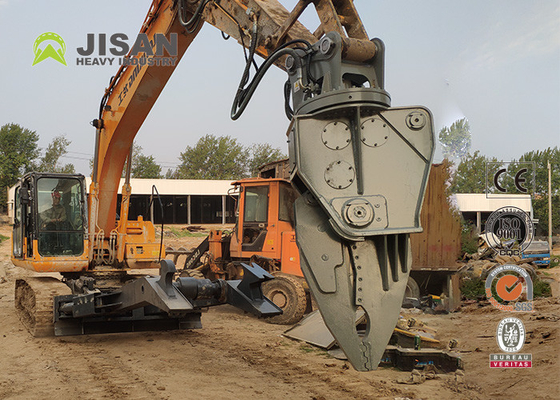 Jisan Excavator Demolition Hardox Steel Shears Fortress Scrap Shears For Sale รถยนต์ เครื่องถอนเครื่อง