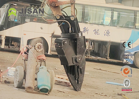 Jisan Excavator Demolition Hardox Steel Shears Fortress Scrap Shears For Sale รถยนต์ เครื่องถอนเครื่อง