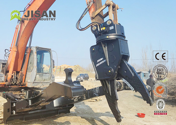 Jisan Hardox ไฮดรอลิก Demolition Shear สําหรับโลหะ Excavator ไฮดรอลิก Scrap Shears รถยนต์การถอนเครื่องยนต์ยอดขาย