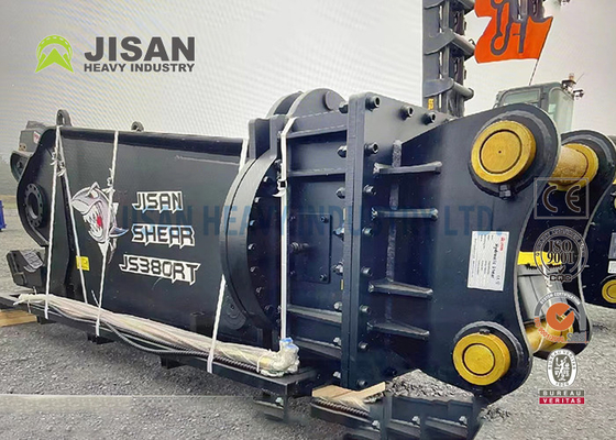 Teyun Tycs450rt ไฮดรอลิก Shear Excavator ทนทาน Shears โลหะสําหรับการตัดและการฟื้นฟูวัสดุเศษในสถานที่ถล่มอุตสาหกรรม