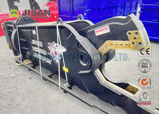 Teyun Tycs450rt ไฮดรอลิก Shear Excavator ทนทาน Shears โลหะสําหรับการตัดและการฟื้นฟูวัสดุเศษในสถานที่ถล่มอุตสาหกรรม