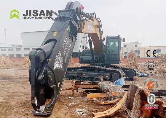 Teyun Tycs450rt ไฮดรอลิก Shear Excavator ทนทาน Shears โลหะสําหรับการตัดและการฟื้นฟูวัสดุเศษในสถานที่ถล่มอุตสาหกรรม