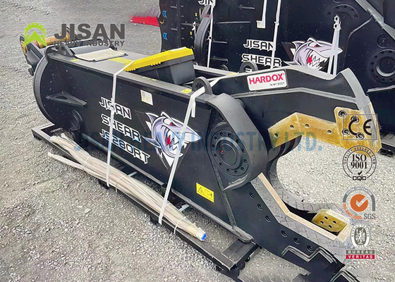 Teyun Tycs450rt ไฮดรอลิก Shear Excavator ทนทาน Shears โลหะสําหรับการตัดและการฟื้นฟูวัสดุเศษในสถานที่ถล่มอุตสาหกรรม