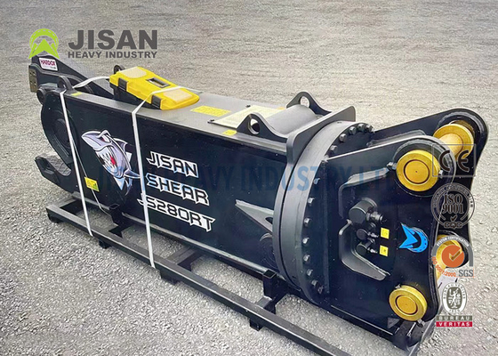 Teyun Tycs450rt ไฮดรอลิก Shear Excavator ทนทาน Shears โลหะสําหรับการตัดและการฟื้นฟูวัสดุเศษในสถานที่ถล่มอุตสาหกรรม