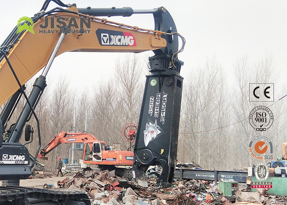Teyun Tycs450rt ไฮดรอลิก Shear Excavator ทนทาน Shears โลหะสําหรับการตัดและการฟื้นฟูวัสดุเศษในสถานที่ถล่มอุตสาหกรรม