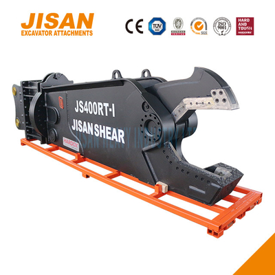 JS430RT เครื่องตัดโลหะสําหรับเครื่องขุดสําหรับตัดเหล็กเหล็กและวัสดุอื่น ๆ ด้วยการติดตั้งแขน 40-50 ตัน