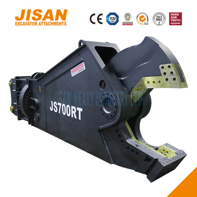 JS800RT Excavator โลหะ Shears แปลงใบมีดง่ายและสวมเหล็กทนทานสําหรับความแข็งแรงสูงสุด