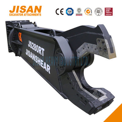 กรรไกรตัดโลหะสำหรับรถขุด หมุนได้ 360 องศา และเพิ่มขนาดกระบอกสูบเพื่อประสิทธิภาพสูงสุด