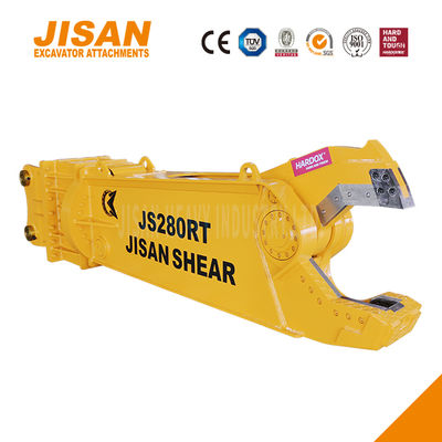 กรรไกรตัดโลหะสำหรับรถขุด หมุนได้ 360 องศา และเพิ่มขนาดกระบอกสูบเพื่อประสิทธิภาพสูงสุด