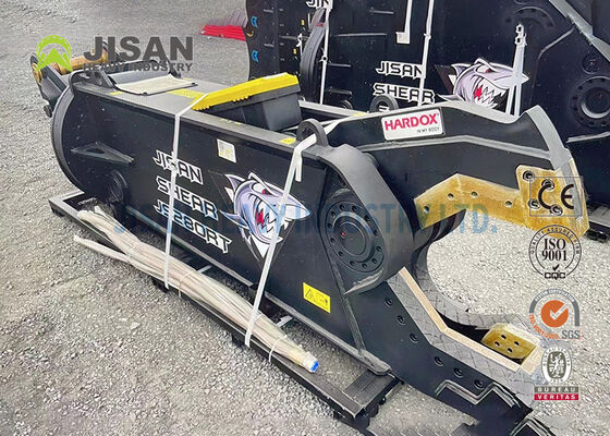 หัวตัดไฮดรอลิกสำหรับรถขุด สภาพใหม่ ใบมีดตัดเศษเหล็กสำหรับรถขุดขนาด 40 ตัน ได้รับการรับรอง CE