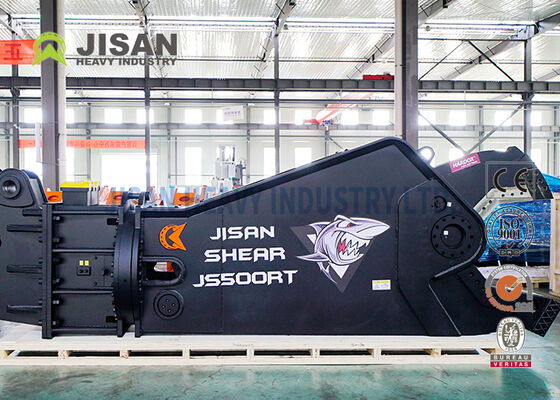 เครื่องตัดไฮดรอลิกสําหรับเครื่องขุดด้วยการหมุนไฮดรอลิก 360 องศา 1500T แรงตัดและเหล็กทนสวม