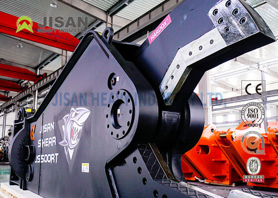 เครื่องตัดไฮดรอลิกสําหรับเครื่องขุดด้วยการหมุนไฮดรอลิก 360 องศา 1500T แรงตัดและเหล็กทนสวม