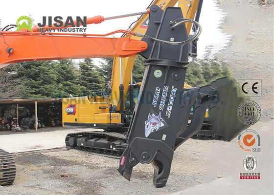 เหล็กทนการสึกหรอ Hardox 450 สำหรับรถขุดแบบกรรไกรตัดโลหะ หมุนได้ 360 องศา สำหรับติดตั้งแขนรถขุด 40-50 ตัน
