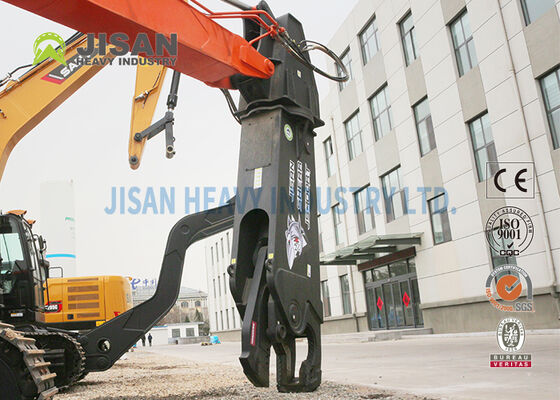 เหล็กทนการสึกหรอ Hardox 450 สำหรับรถขุดแบบกรรไกรตัดโลหะ หมุนได้ 360 องศา สำหรับติดตั้งแขนรถขุด 40-50 ตัน