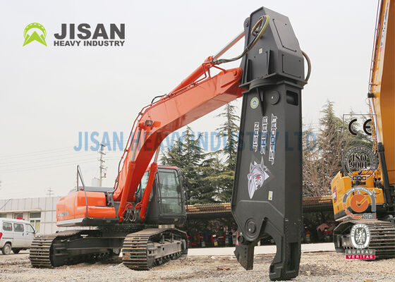 เหล็กทนการสึกหรอ Hardox 450 สำหรับรถขุดแบบกรรไกรตัดโลหะ หมุนได้ 360 องศา สำหรับติดตั้งแขนรถขุด 40-50 ตัน