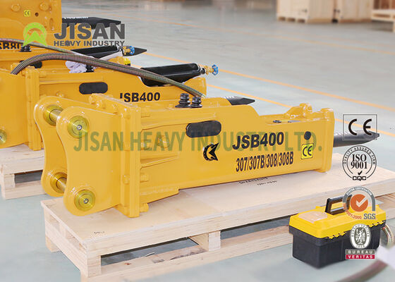JSB4500 Excavator Rock Breaker โลโก้ของ OEM เครื่องขุดหินแบบจําเพาะ ไฮดรอลิกฮาเมอร์ 36-45 ตัน