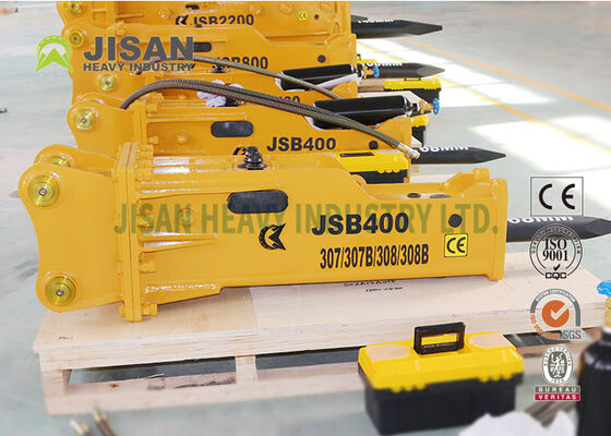 JSB4500 Excavator Rock Breaker โลโก้ของ OEM เครื่องขุดหินแบบจําเพาะ ไฮดรอลิกฮาเมอร์ 36-45 ตัน