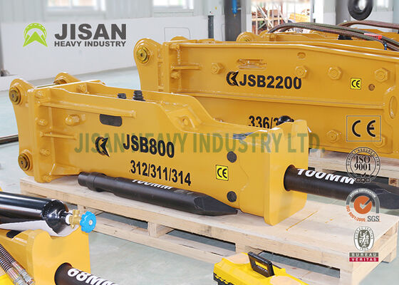 JSB4500 Excavator Rock Breaker โลโก้ของ OEM เครื่องขุดหินแบบจําเพาะ ไฮดรอลิกฮาเมอร์ 36-45 ตัน