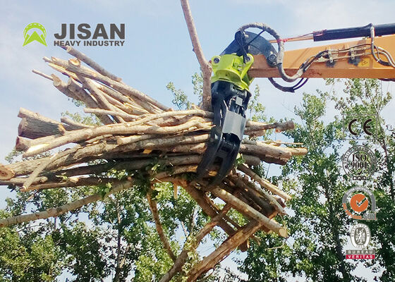 หัวคีบไม้ไฮดรอลิกแบบหมุนสองชั้น เปิดปาก 1800 มม. สำหรับรถขุด CAT 336