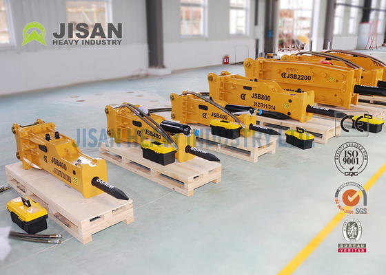 Heavy Duty Alloy Steel Excavator Rock Breaker พร้อมเส้นผ่านศูนย์กลางท่อ 1 / 2-5 / 4 นิ้ว
