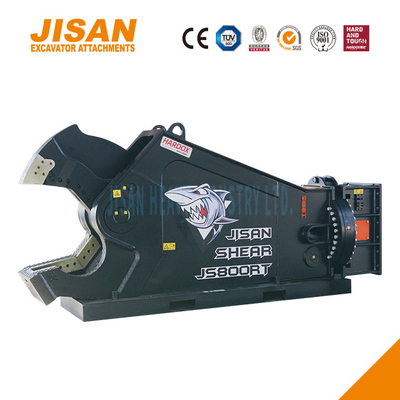 JS800RT Excavator โลหะ Shears แปลงใบมีดง่ายและสวมเหล็กทนทานสําหรับความแข็งแรงสูงสุด