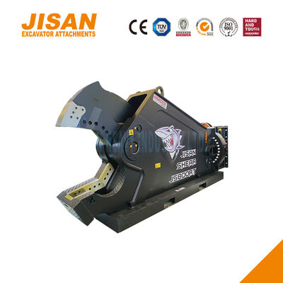 กรรไกรตัดโลหะสำหรับรถขุด JS800RT พร้อมการหมุน 360 องศา และที่ยึดใบมีดความแข็งแรงสูงสำหรับไซต์รื้อถอนอุตสาหกรรม