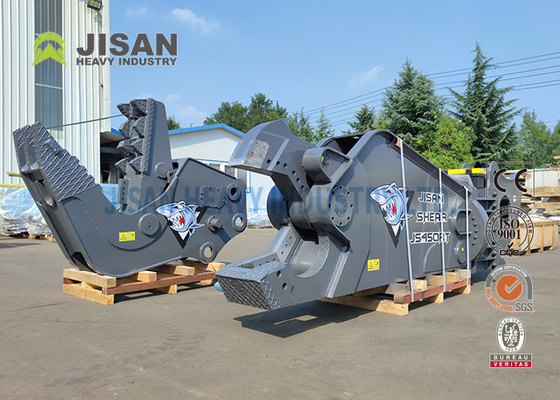 6-50T Excavator Attachment เครื่องตัดเศษซากไฮดรอลิกโรตารี่