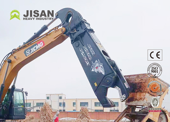 KATO Excavator เครื่องตัดเศษเหล็กไฮดรอลิกสำหรับตัดยางรถยนต์ / รถเก่า
